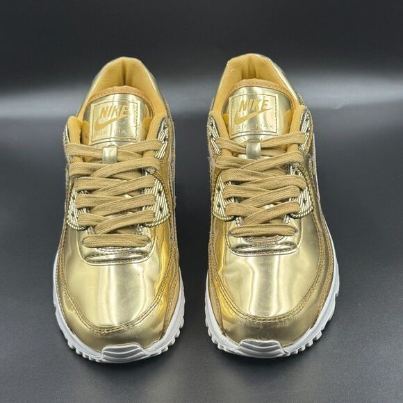 Wmns Nike Air Max 90 Metallic Gold - Picture 3 of 10